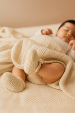 Load image into Gallery viewer, Cashmere Ivory Knit Baby Blanket