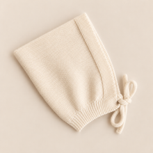 Load image into Gallery viewer, Ivory Cashmere Bonnet and Booties Set