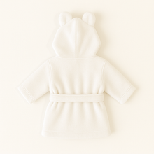 Load image into Gallery viewer, Hydrocotton Baby Robe & Olivewood Brush Gift Set