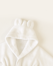 Load image into Gallery viewer, Hydrocotton Baby Robe & Olivewood Brush Gift Set
