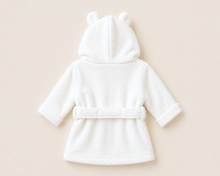 Load image into Gallery viewer, Hydrocotton Baby Robe &amp; Olivewood Brush Gift Set

