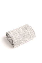 Load image into Gallery viewer, Cashmere Baby Blanket, Booties and Bonnet with Arlo Toy Rattle
