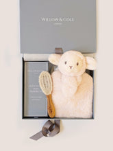 Load image into Gallery viewer, Evie the Lamb &amp; Olivewood Baby Brush Gift Set
