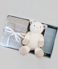 Load image into Gallery viewer, Archie's Cable Knit Cashmere Blanket Set
