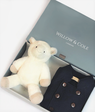 Load image into Gallery viewer, Baby Boy Nehru Cut Knitted Cardigan Set
